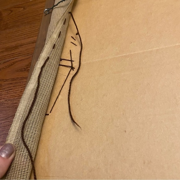 Vintage framed embroidered‎ wall art  work - Picture 6 of 15